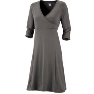 Columbia Timeless Travel Dress Size XL Gray Midi
